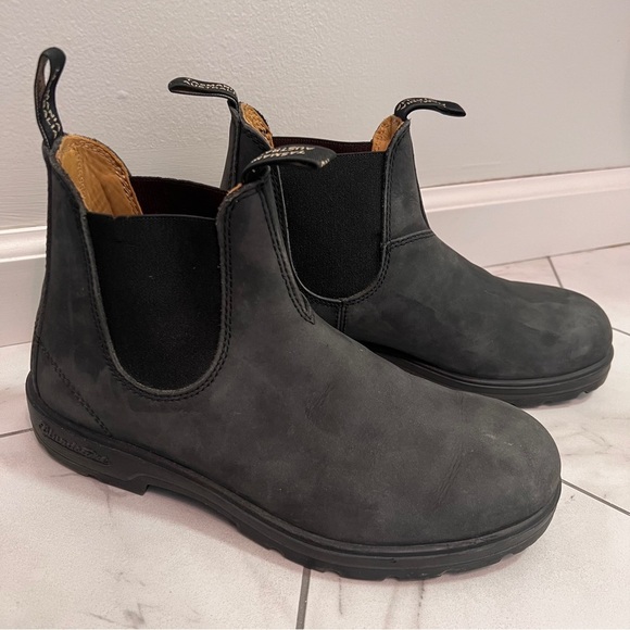 Blundstone Other - Blundstone 587 Rustic Black Premium Leather Chelsea Boots Size 10.5 Mens